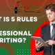 What is 5 rules for professional CV writing?